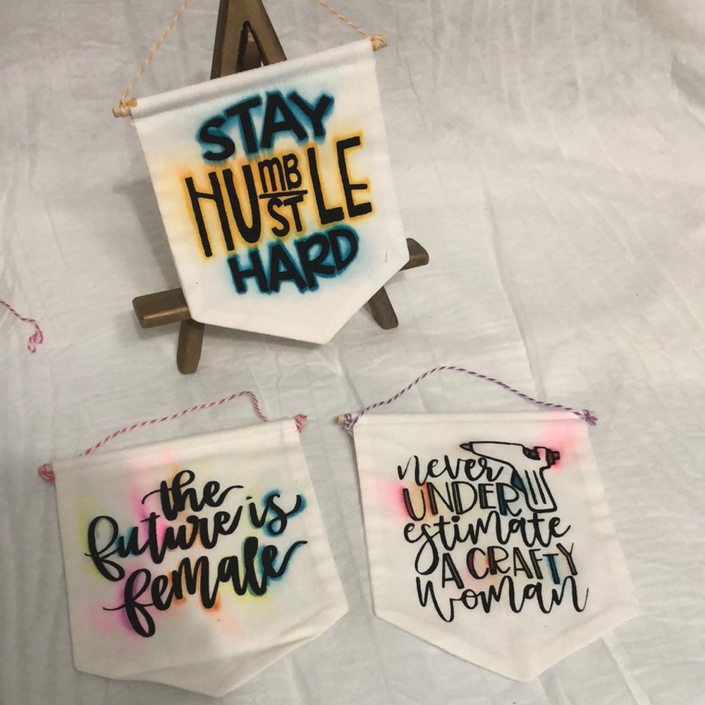 Small Statement Wall Banners bundle of 3